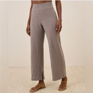 Women's Deep Taupe Heather Airplane Wide Leg Pant Size XXXL